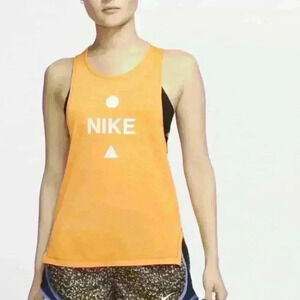 Nike Icon Clash Dri-Fit Sportwear Performance Running Orange Tank Top (176)